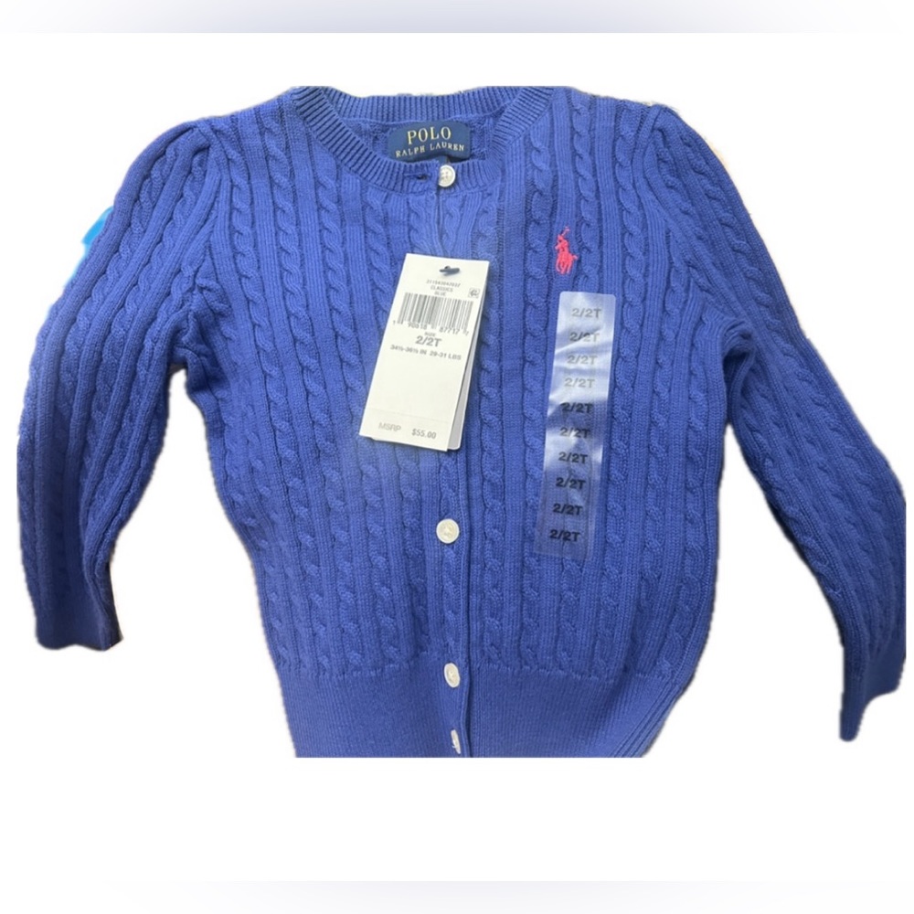Polo by Ralph Lauren girls cable knit sweater NwT
